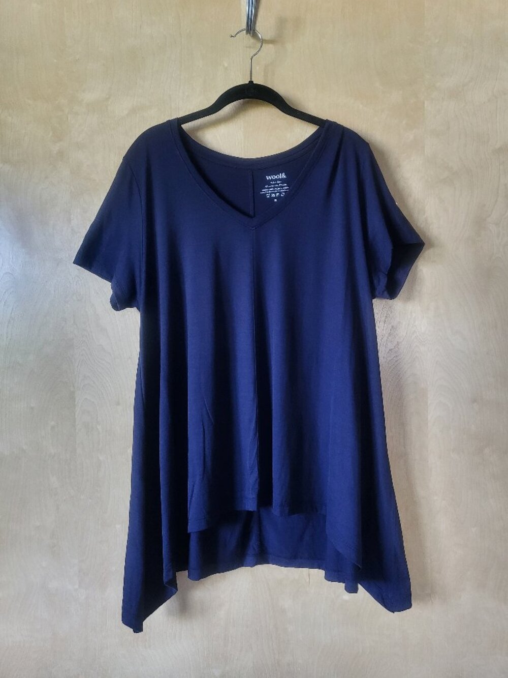 Wool& Quinn Trapeze Tee Navy Size XL